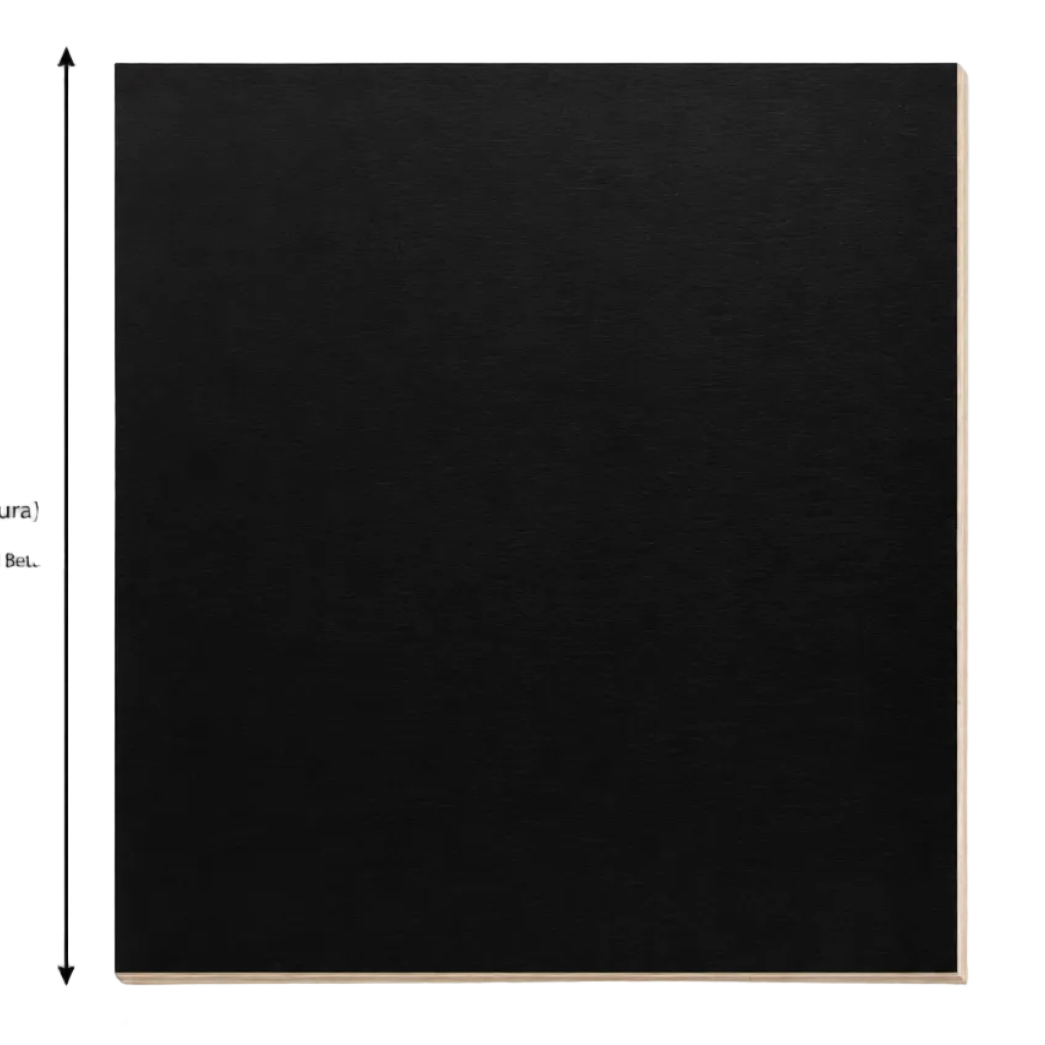 Pannello in MDF 4 mm - verniciato nero 1 lato - Taglio su misura