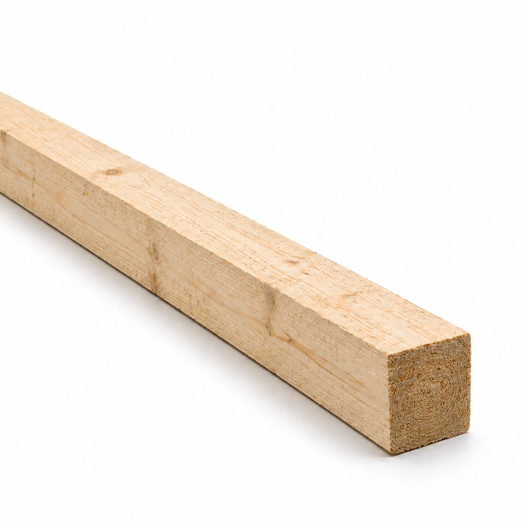 Morali Abete Grezzi / non piallati 48 x 48 mm – Ideali per Strutture | Taglio personalizzato