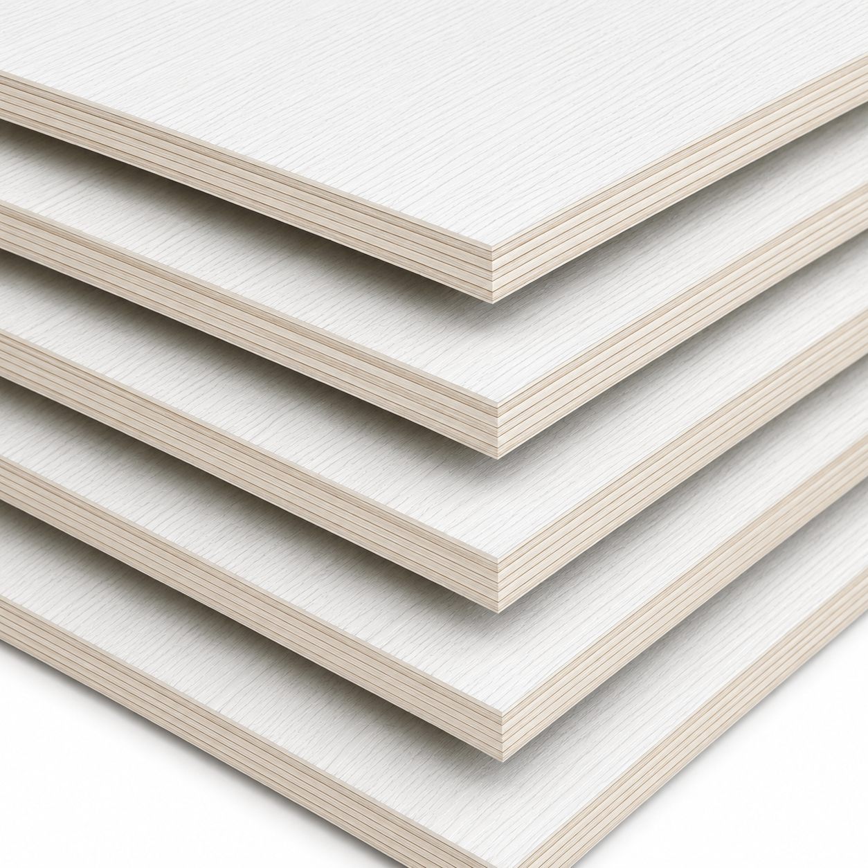 Pannello multistrato bilaminato bianco shining oak mm 18 - Scegli la dimensione