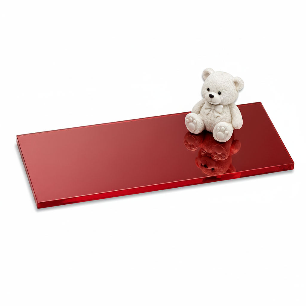 Plexiglass / Acrilico / metacrilato estruso specchiato rosso 3mm