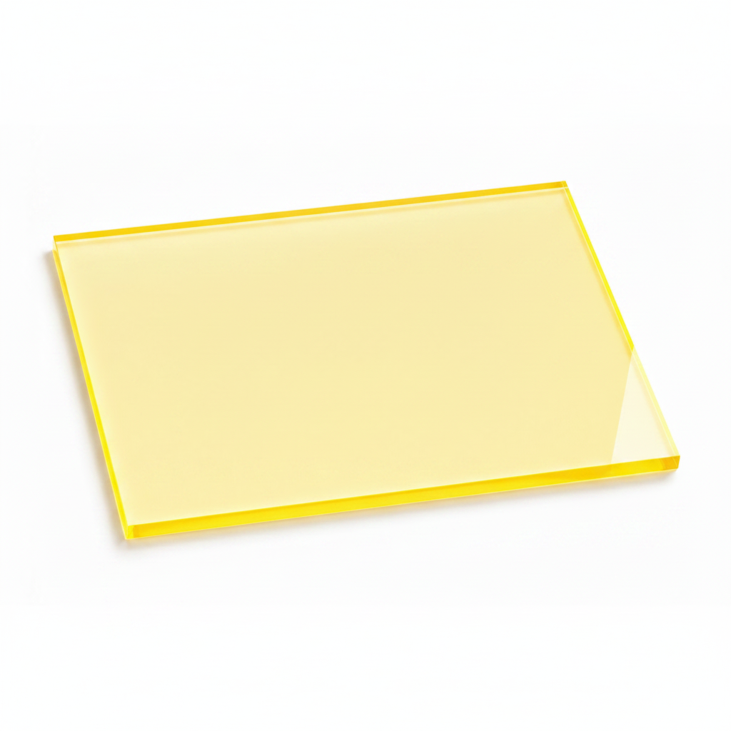 Plexiglass / Acrilico / metacrilato colato giallo Trasparente 3mm