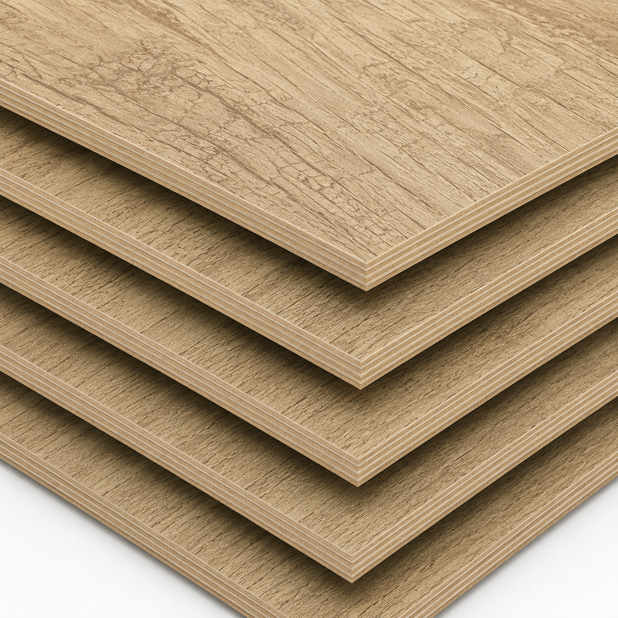 Pannello multistrato bilaminato rovere rustico mm 18 - Scegli la dimensione