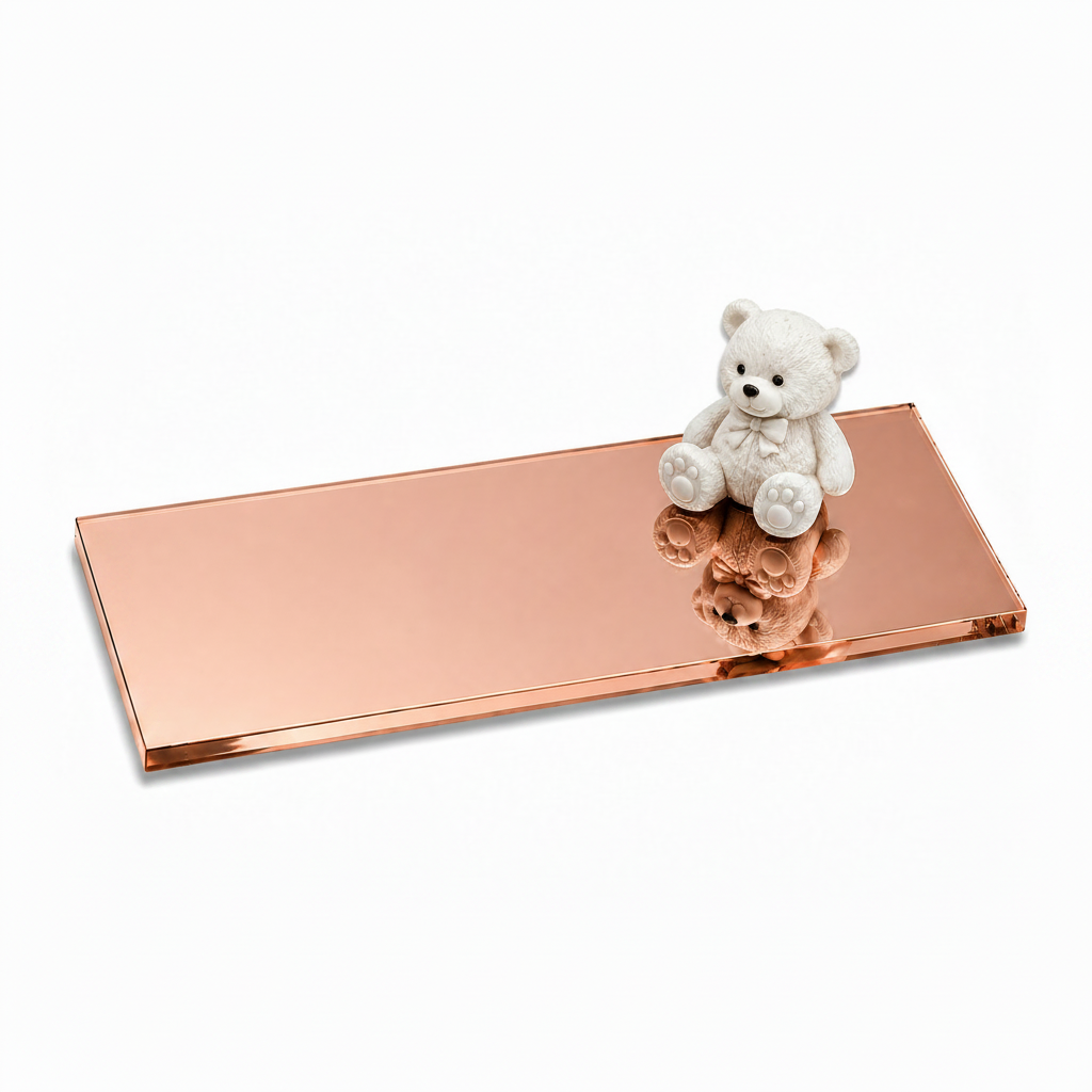 Plexiglass / Acrilico / metacrilato estruso specchiato oro rosa 3mm