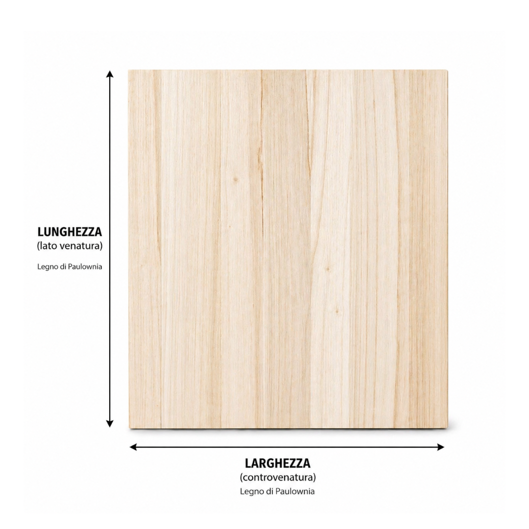 Tavola / pannello lamellare paulownia spessore mm 14 - dimensione : 600 x 2400 mm