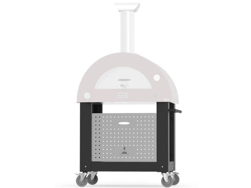 Base nera originale Alfa Brio su ruote – forno non incluso