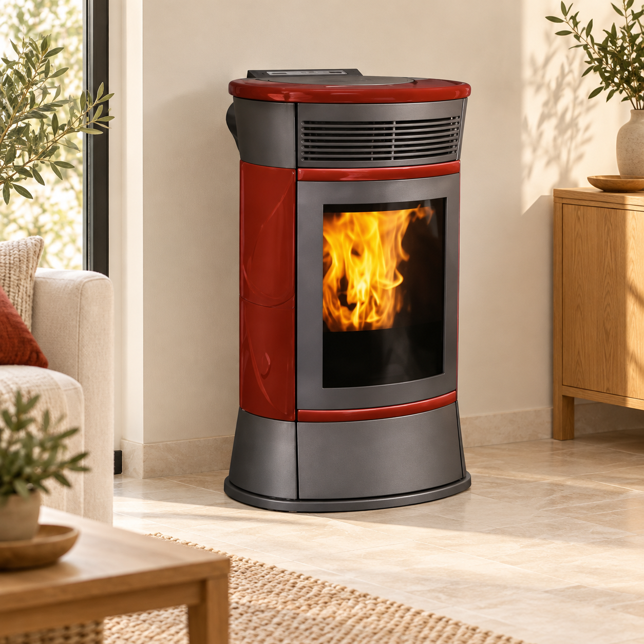 Stufa a pellet modello Cherie 11 kw - Edilkamin - OUTLET – foto ambientata