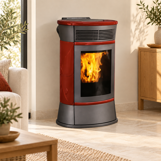 Stufa a pellet modello Cherie 11 kw - Edilkamin - OUTLET – foto ambientata