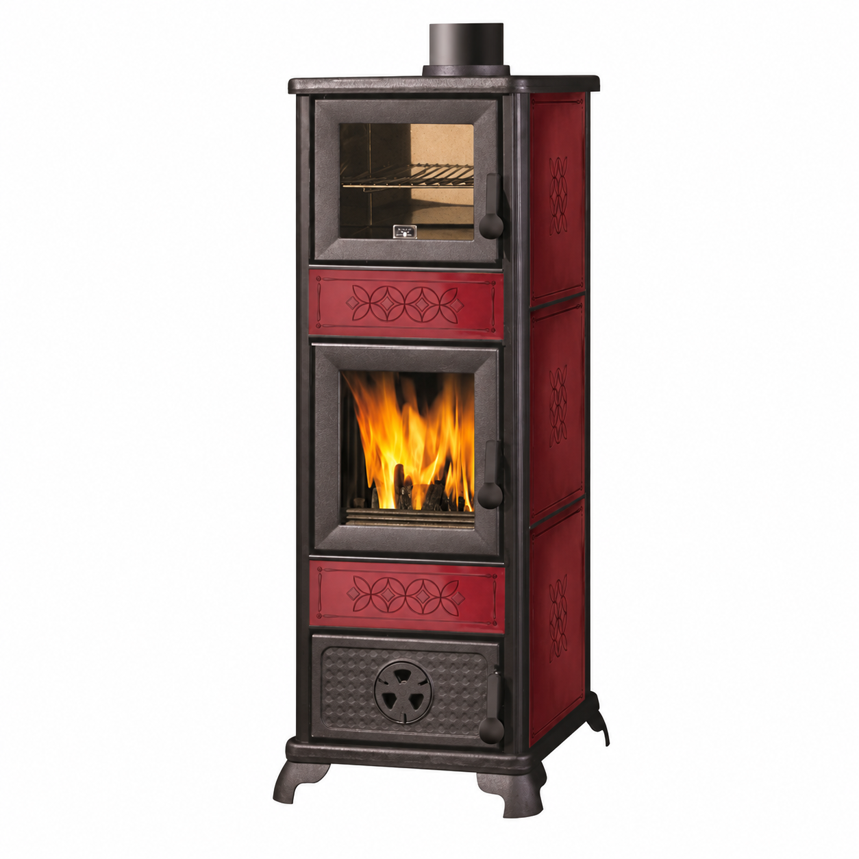 Decor C bordeaux con forno - solo stufa senza bollini