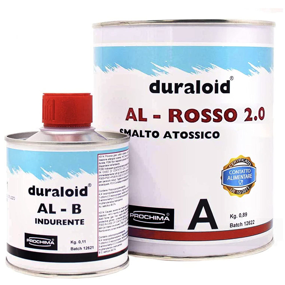 Smalto / resina epossidica bicomponente vetrificante alimentare Duraloid AL 30 2.0 A+B 1,000 kg