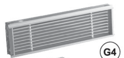 Griglia Edilkamin G4 36 × 9 cm – illustrazione del catalogo