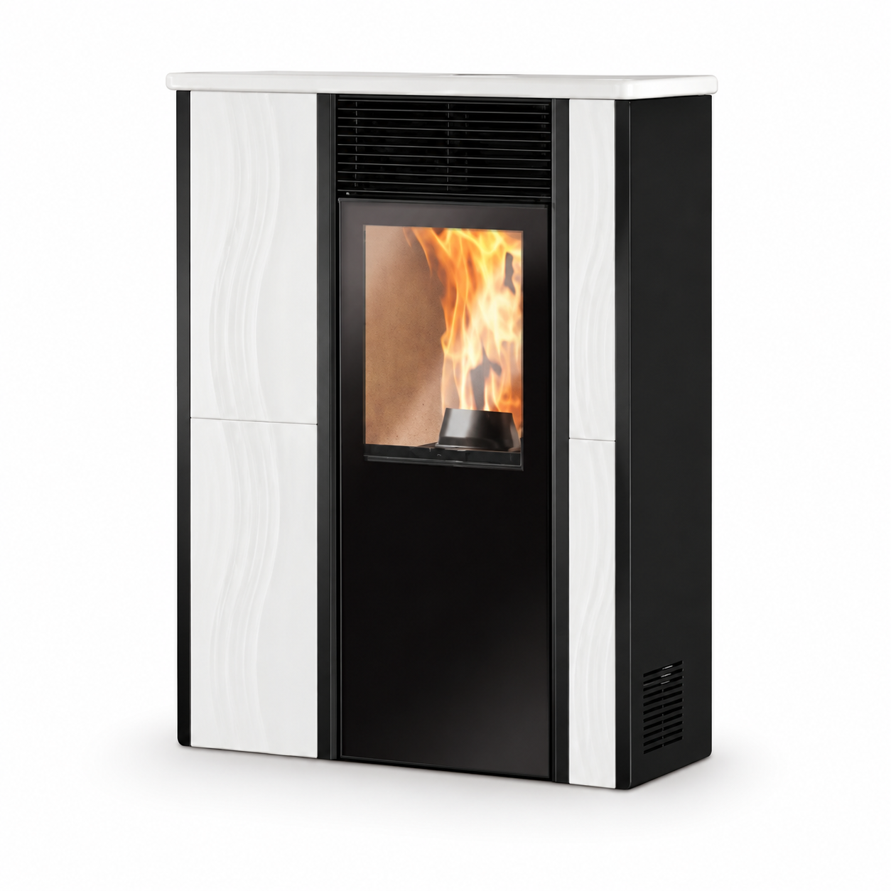Stufa a pellet mod. Micron -7,2 kw -  Italiana camini - OUTLET – foto prodotto su fondo bianco