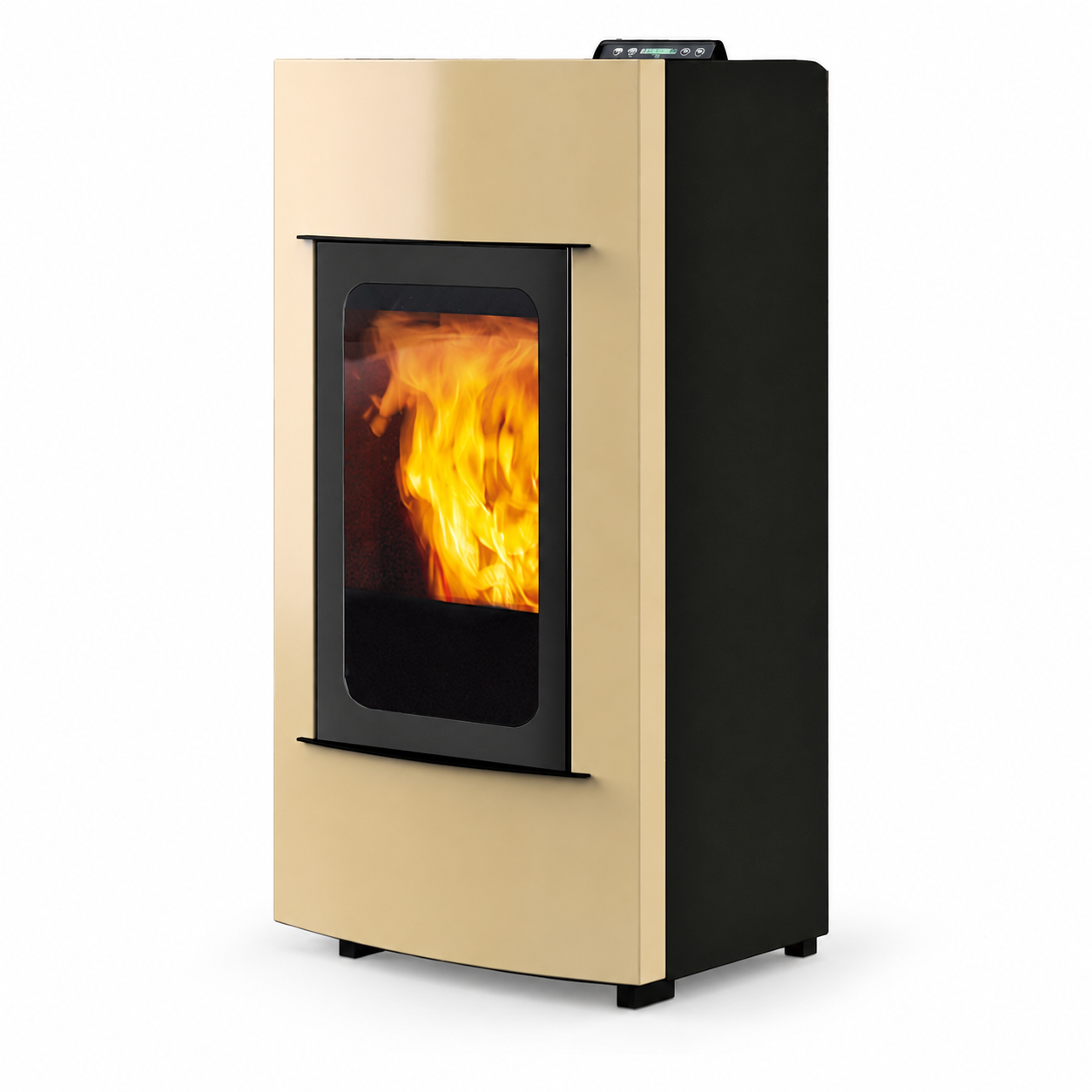 OUTLET – Italiana Camini Nelly 25 kW pergamena – foto prodotto su fondo bianco