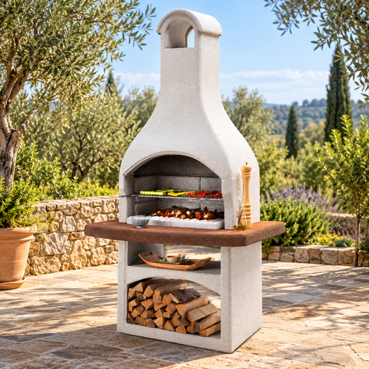 Barbecue Palazzetti Tirrenia 2 ambientato in giardino – immagine illustrativa