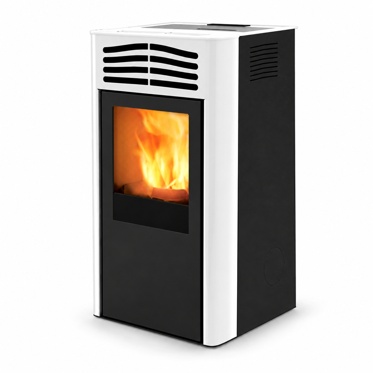 Stufa a pellet mod. Prima 7 kw - Italiana camini - OUTLET – foto prodotto su fondo bianco