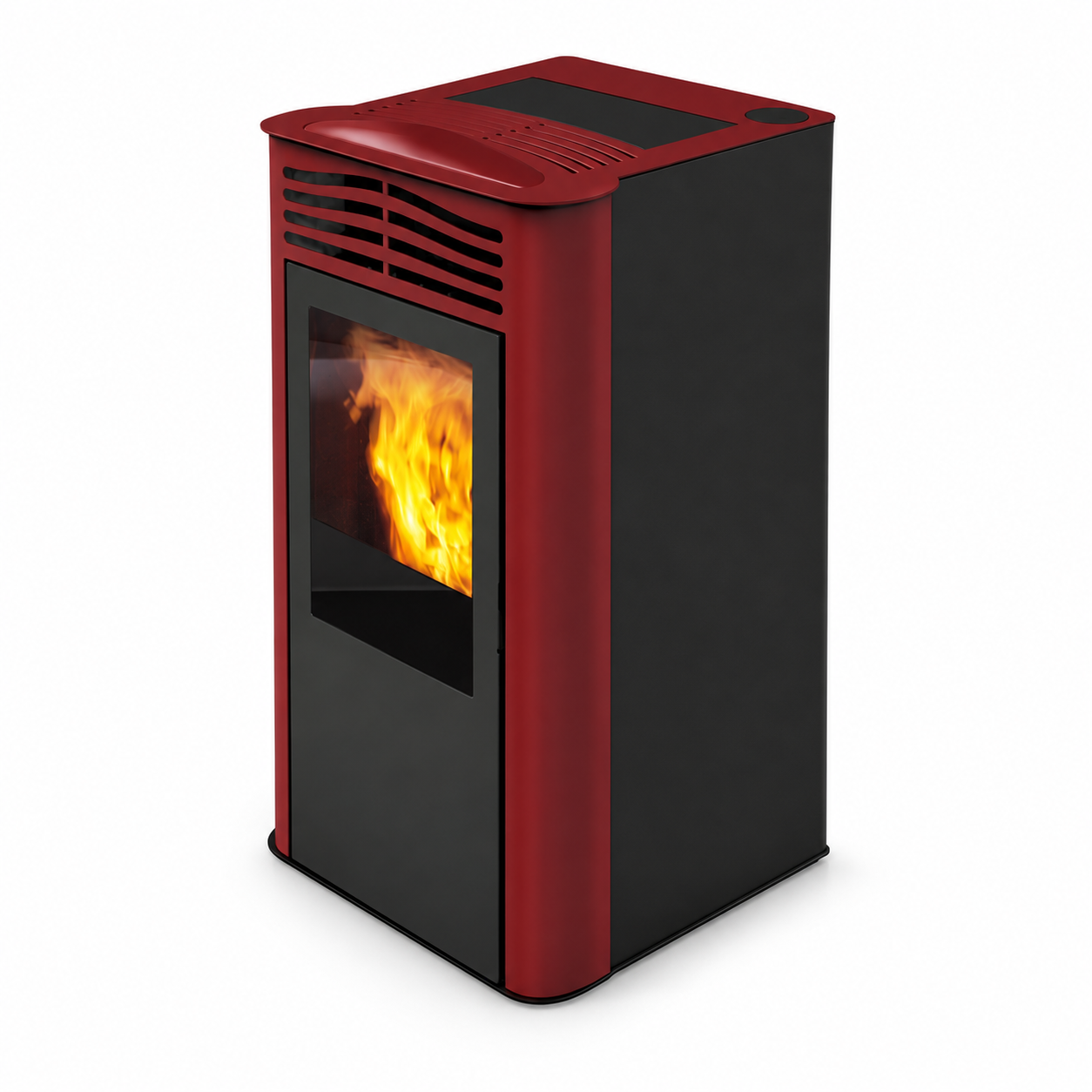 Stufa a pellet mod. Ten plus 10 kw - Italiana camini - OUTLET – foto prodotto su fondo bianco